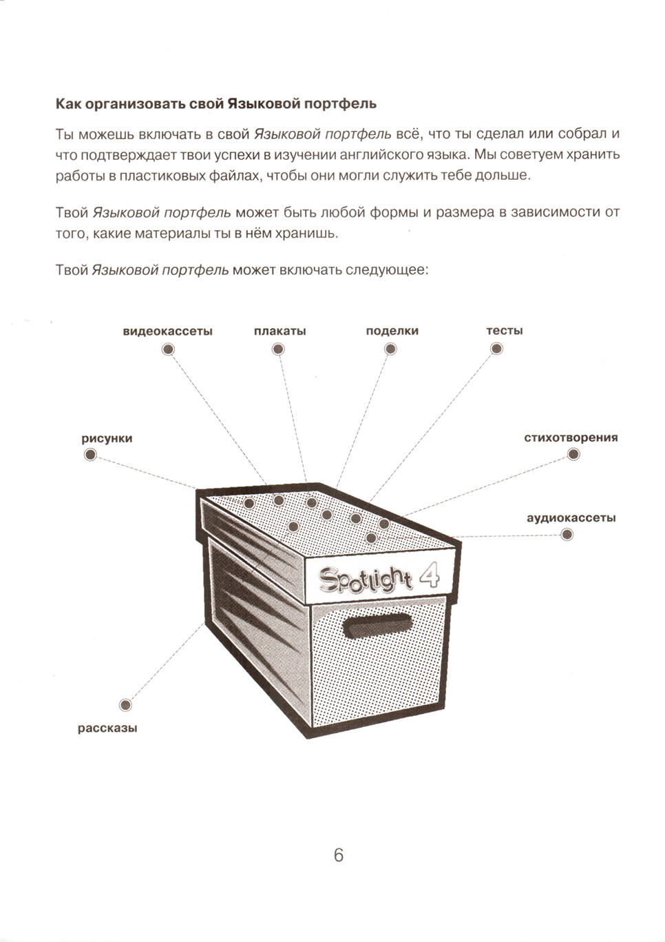 Spotlight 4 My language portfolio / Английский в фокусе 4 класс Языковой  портфель